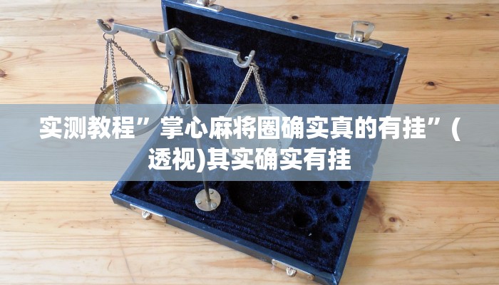 辅助开挂神器“大同麻将万能开挂神器”(透视)其实确实有挂