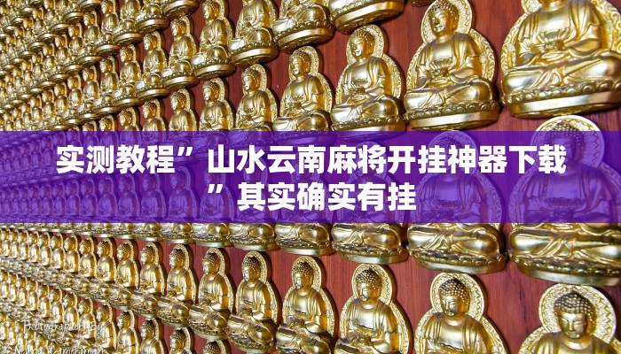实测教程”山水云南麻将开挂神器下载”其实确实有挂