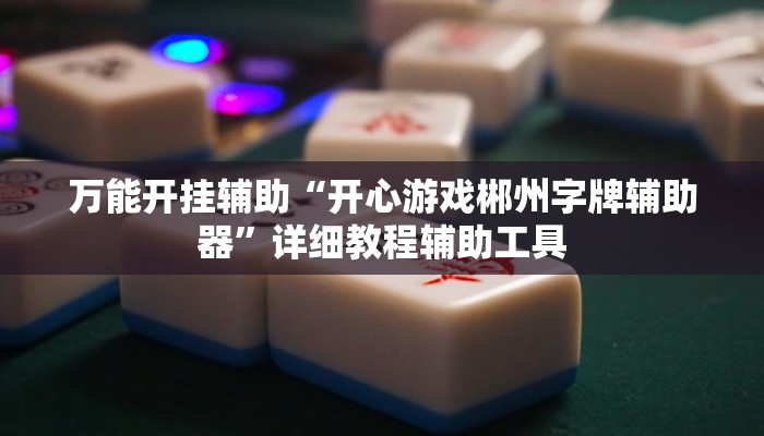 万能开挂辅助“开心游戏郴州字牌辅助器”详细教程辅助工具