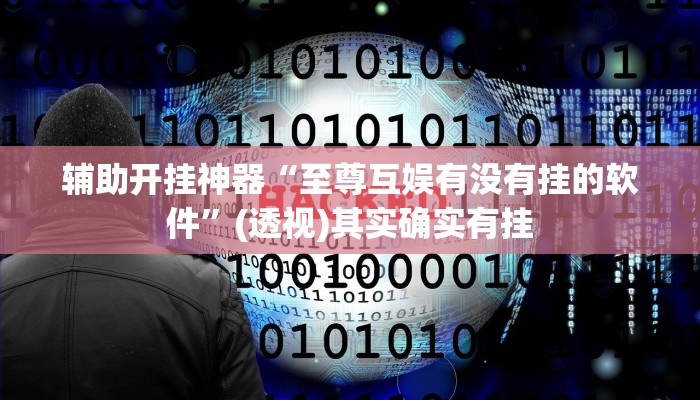 辅助开挂神器“至尊互娱有没有挂的软件”(透视)其实确实有挂